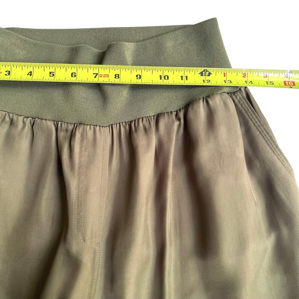 Cinq à Sept Giles Olive Cupro Cargo Jogger Pants Quiet Luxury M - Picture 6 of 10